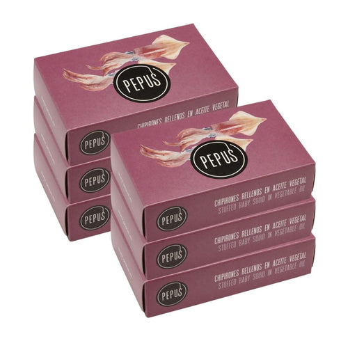 Gefüllte Chipirones Babytintenfische in Pflanzenöl PEPUS 111g