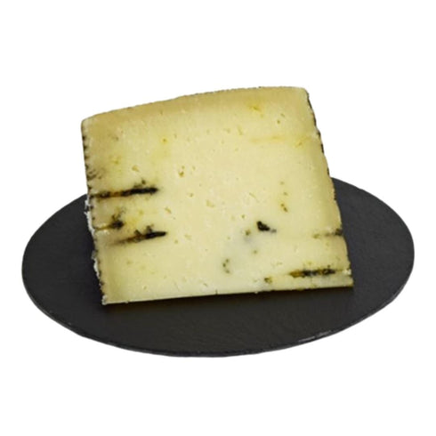 Smoked Manchego Sheep cheese with ash (6 months) portioned 250g