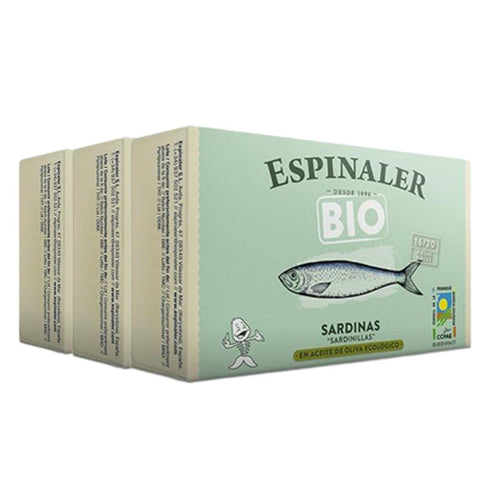 Sardinillas en aceite de oliva ecológico 16/20 115g