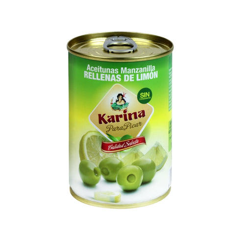 Aceitunas Verdes Manzanilla rellenas de Limón 295g
