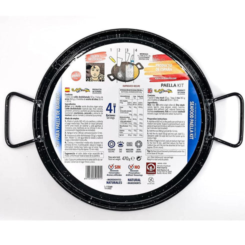 Kit para Paella de Marisco Carmencita con Paellera