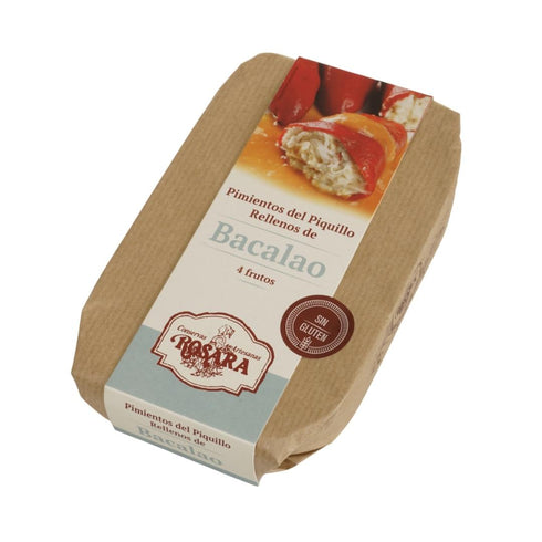 Paprika gefüllt mit Kabeljau 250g