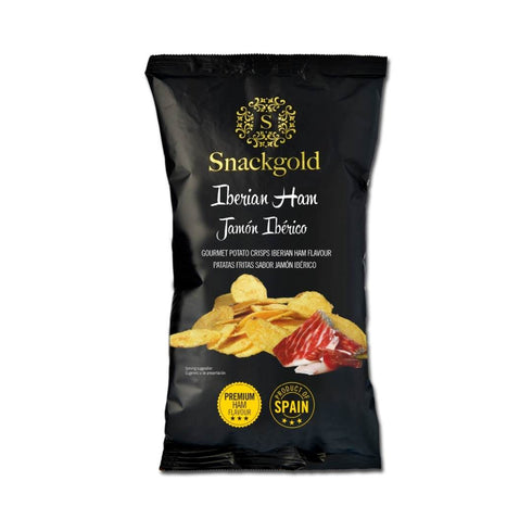 Gourmet Potato Chips with Premium Iberian Ham Flavour 125g